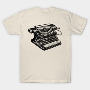 Old Vintage Typewriter - Book Lovers T-Shirt